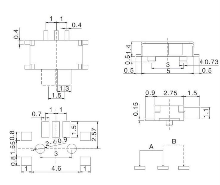 貼片開關規格書