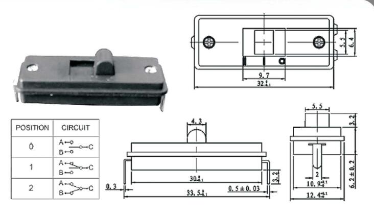 三檔推動開關圖紙 三檔推動開關圖紙