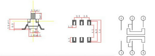 六腳撥動開關接線圖解 六腳撥動開關接線圖解