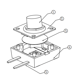 12*12輕觸開關結構分析 12*12輕觸開關結構分析