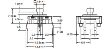 輕觸開關(guān)尺寸圖 輕觸開關(guān)尺寸圖