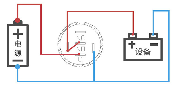 LED燈常亮接線圖 LED燈常亮接線圖